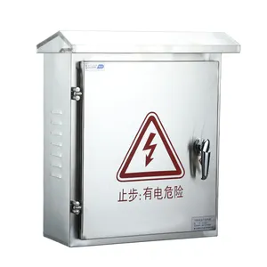 Outdoor rainproof waterproof stainless steel box distribution cabinet for electrical engineering projects