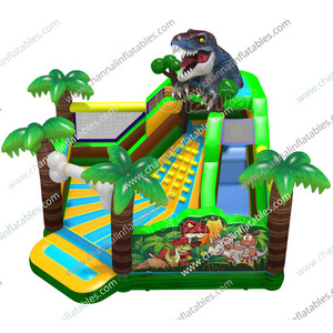 Dino <span class=keywords><strong>Park</strong></span> scivolo gonfiabile percorso ad ostacoli Jurassic Jump House castello parco giochi per bambini Air Jumper parco divertimenti gonfiabile - Product Image 2