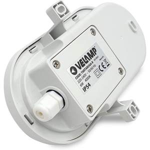 Lámpara de Pared LED Blanca Velamp TARTARUGA de 5.5W, IP54, 450lm, 4000K, Diseño Moderno de Plástico, Montaje en Pared - Product Image 5