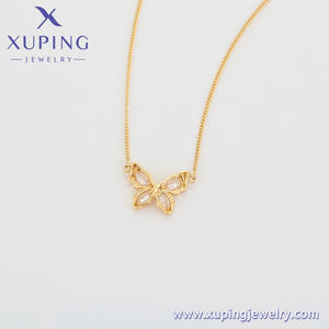 Ожерелье-01769 xuping ювелирные изделия 14K золотого цвета элегантное, старинное/Королевское модное ожерелье Дельфин ожерелье бабочка для женщин - Product Image 6