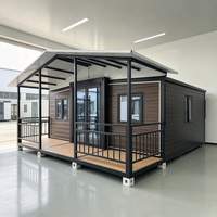 Maison Modulaire Préfabriquée Extensible à Double Aile, Direct Usine, Style Postmoderne, Cabane Forestière, Maison d'Hôtes, Bâtiment de Bureau, Centre Commercial, Résidentiel