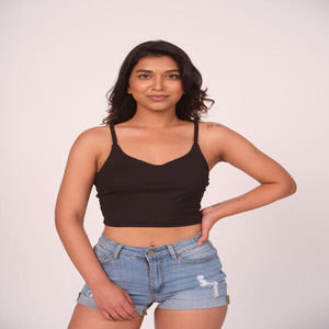 Casual Tank Top <b>Spaghetti</b> <b>Strap</b> Tank for Women Soft Comfortable Daily Wear Summer Camisole Stylish Stretchable Fashion Top - Product Image 2