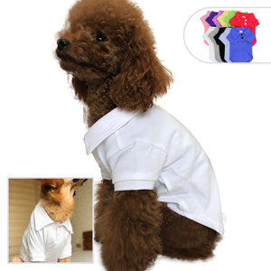 <span class=keywords><strong>เสื้อ</strong></span><span class=keywords><strong>โปโล</strong></span>สำหรับสุนัขผ้าฝ้ายสีทึบเสื้อผ้าออกข้างนอกสำหรับสัตว์เลี้ยงใน XS-3XL - Product Image 2