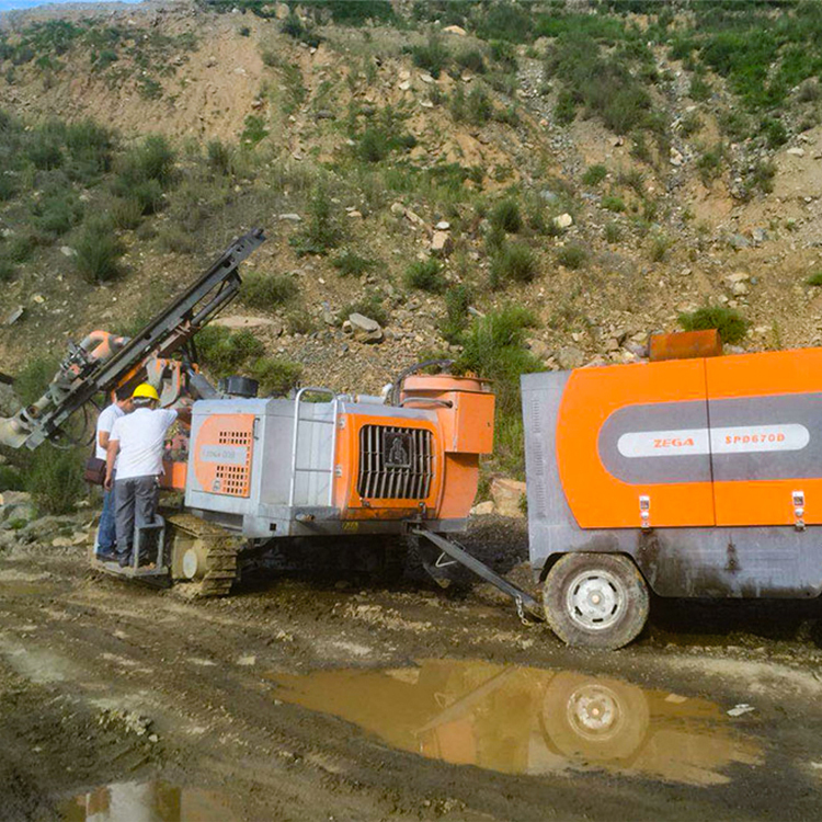 APCOM ZEGA 355 forage ZEGA diamètre 100 mm mini machine de forage kaishan chenille foreuse rotative à vendre