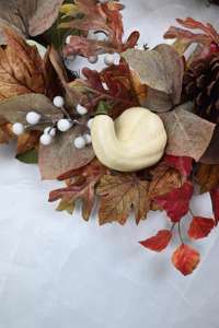 Couronne de citrouille d'automne de Thanksgiving personnalisée de la meilleure qualité Couronne de vigne ronde de 24 pouces - Product Image 5