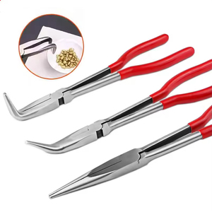Pince en acier à manche <span class=keywords><strong>rouge</strong></span> de 11 pouces pince à <span class=keywords><strong>creuset</strong></span> pour fondre <span class=keywords><strong>le</strong></span> bol en or pince à <span class=keywords><strong>creuset</strong></span> à manche <span class=keywords><strong>rouge</strong></span> - Product Image 1