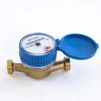 Compteur d'eau horizontal à jet unique de type sec en laiton pour boîte en carton, fabriqué en Chine