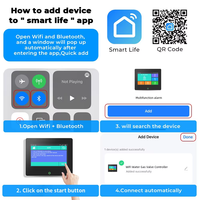 Alarme anti-intrusion intelligente Tuya WiFi/GSM avec écran tactile, liaison sans fil 433 MHz, alarme forte 90 dB pour maison et commerce