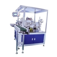 Machine d'assemblage semi-automatique haute performance QFW pour rouges à lèvres/gloss, composants PLC, équipement d'assemblage cosmétique