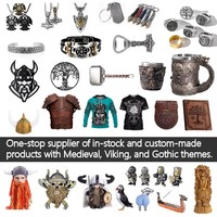Chope a Biere Viking Dragon Anse Acier Inoxydable 304 Resine Medievale Tankard Retro Guerrier Cadeau