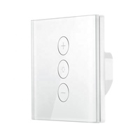 Tugo Intelligent Étanche 220v Marché Européen Mural Tactile Intelligent Wifi Gradateur Zigbee Contrôlé Par Wifi 220v Interrupteur Google