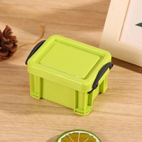 Boîte de rangement miniature en plastique de couleur bonbon pour maison de poupée, glacière pour poupées elfes, pour poupées BJD et jouets doux pour enfants, décoration