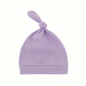 Ensemble bonnet noué et moufles pour bébé, fin, uni, doux, pour nouveau-né, chapeaux chauds de voyage, unisexe - Product Image 5