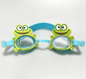 不同设计可爱泳镜男童女童儿童硅胶吊带动物设计泳镜