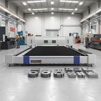 Machine de découpe laser à fibre de type portique Hongniu Laser haute puissance 2000W 6000W pour tôles métalliques et carbone