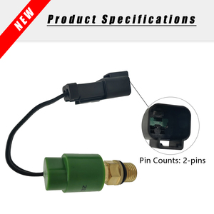 Pressostat vert 332-J0669 332J0669 pour excavatrice <span class=keywords><strong>JCB</strong></span> JS130 JS160 JS200 JS220 JS240 – Pièces de système de climatisation AC - Product Image 2