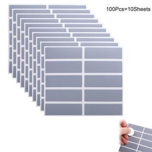 100 Pezzi di Adesivi Rettangolari in Plastica CW, <span class=keywords><strong>Divertenti</strong></span> e Creativi, Personalizzabili, con Effetto Scratch-off - Product Image 2