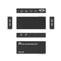 Commutateur matriciel mt-viki MT-HD22 2 en 2 sorties 2x2 HDMI avec commutation série IR RS232