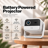 Projecteur intelligent DLP du fabricant d'origine, mise au point automatique, batterie intégrée, projecteur portable pour cinéma maison