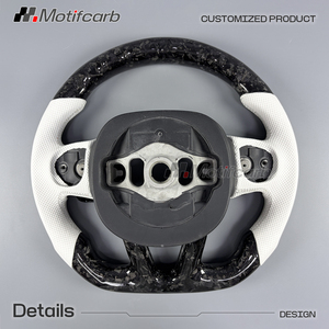 พวงมาลัยคาร์บอนไฟเบอร์แบบฟอร์จ LED แบบกำหนดเองสำหรับ Dodge Charger Challenger Hellcat SRT 392 R/T Scat Pack GT Daytona ปี 2013-2023 - Product Image 5