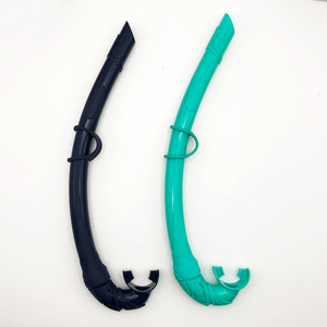 Tubo de esnórquel de buceo de alta calidad, 100% de silicona, esnórquel plegable, apnea, pesca submarina, equipo de esnórquel - Product Image 1