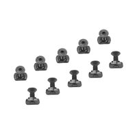 Juego de 10 Accesorios Tácticos, Juego de Repuesto de Tornillos y Tuercas Metálicas Compatibles con Keymod para Caza, Piezas para Secciones Keymod