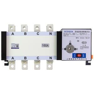 สวิตช์โอนถ่ายอัตโนมัติ Golgon 4P 160A สามเฟส สี่สาย ATS380V ระดับ PC แบบแยกพลังงานคู่ - Product Image 3