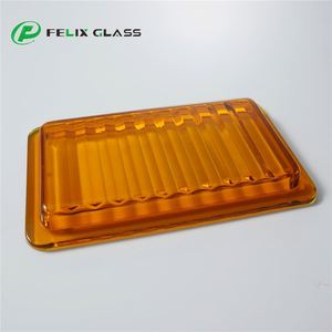 Felix โคมไฟแก้วสีเหลืองลายทางแนวตั้งแบบดั้งเดิมพื้นผิวกระจกแสงครอบคลุมแสงกลางแจ้งสำหรับเรือ - Product Image 5