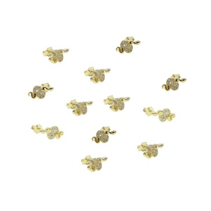 Promozione Vermeil the Second Stud, Orecchino a Perno Minimalista a Forma di <span class=keywords><strong>Serpente</strong></span> in Argento Sterling 925 - Product Image 5