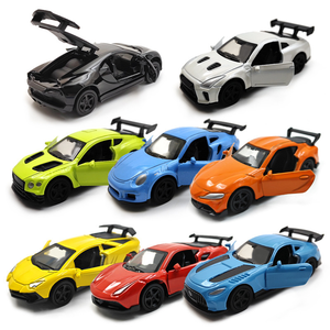 Modellini <span class=keywords><strong>di</strong></span> Auto in Scala 1:64, <span class=keywords><strong>3</strong></span> Porte, Funzione Pullback, Decorazione Classica, Auto da Corsa in Lega, Regalo per Bambini - Product Image 1