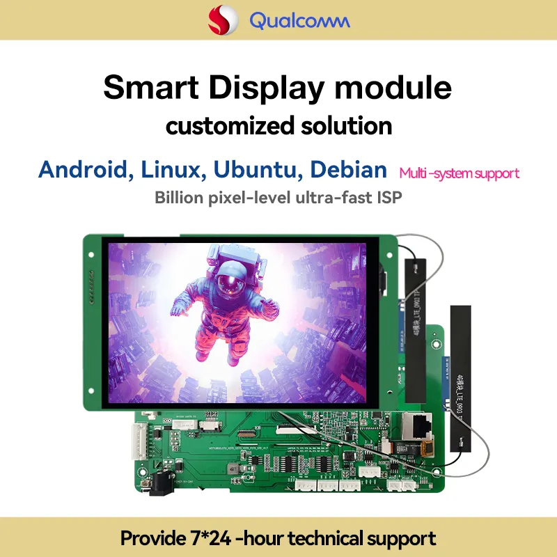 Modul tampilan 5 inci Qualcomm layar sentuh 1280*720 MIPI perangkat lunak kelas industri lcd grafis cerdas disesuaikan