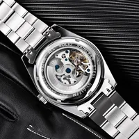 Top Marque De Luxe BENYAR BY-5177M Hommes Montres Automatiques Mécaniques Montre de Sport pour Hommes D'affaires En Acier Inoxydable Relogio Masculino