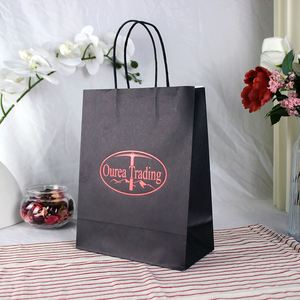 High Quality Cheap <b>Brown</b> Kraft Paper Bags with Handles Ready to Ship From China Factory for Packaging and Shopping - Product Image 2