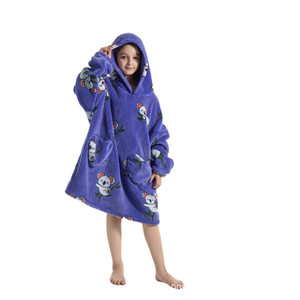 Nuovo produttore di vestiti termici di flanella a prova di freddo del pigiama in velluto TV che abbracciano coperte - Product Image 4