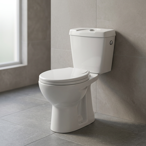 WC en céramique deux pièces à chasse double, à sortie horizontale, avec siphon en P italien, fabriqué en Chine, prix - Product Image 5
