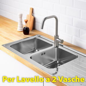 Siphon «Paris» 2 voies complet avec drain 1 \ "1/4X32 \" pour nettoyeurs de drains - Product Image 4