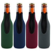 Housse isotherme zippée en néoprène pour bouteille de bière, souple, personnalisable, sac isotherme pour une bouteille de vin ou de bière, support isolant pour bouteille à col long