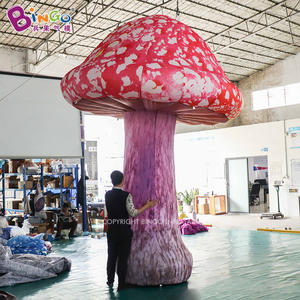 เห็ดเป่าลมขนาดยักษ์พร้อมไฟ LED สำหรับตกแต่งดอกไม้ในวันคริสต์มาส - Product Image 3