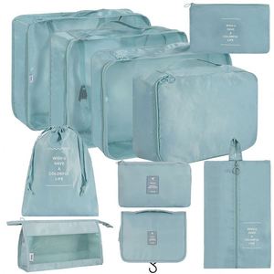 Organisateur de vêtements de haute qualité personnalisé, ensemble de 10 sacs, cubes de rangement zippés pour les voyages - Product Image 4