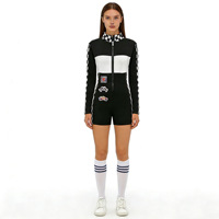 Combinaison de course en polyester pour femmes, tailles S-XXL, combinaison de moto F1, costume COS, uniforme de pom-pom girl