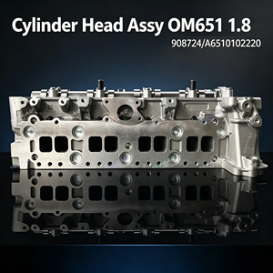 Conjunto de Cabeza de Cilindro 908724 para Mercedes Clase A, Clase <span class=keywords><strong>B</strong></span>, Clase C, Sprinter, Motor Diésel OM651 1.8L, 16V DOHC, Repuesto de Aluminio - Product Image 1