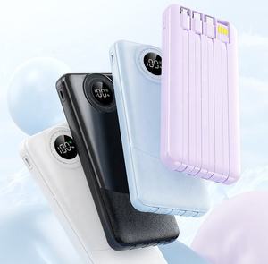 Batería Externa de Gran Capacidad de 20000 mAh con Entrada Tipo C, Logotipo Personalizado al por Mayor, Cargador Portátil de 20 W con Carga Rápida, Cable de Batería Externa de Polímero de Litio - Product Image 3