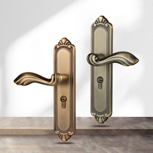 Prix d'usine – Ensemble de poignées de porte intérieures en alliage de zinc de style rétro européen pour portes en bois, appartements et maisons – Installation facile - Product Image 4