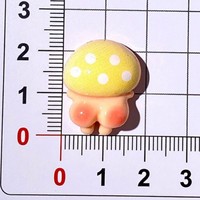 Populaire design paddenstoel resin ornament miniatuur platte achterkant resin mallen paddenstoel resin bedels voor decoratie
