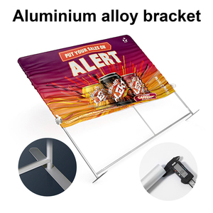 Arka plan standı standı standı ile özel logo reklam sergi dekorasyon standı elastik kumaş Pop up Banner - Product Image 2