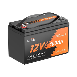 Batterie au lithium LiFePO4 LiTime 12V 100Ah 1280W 4000+ cycles auto-chauffante pour <span class=keywords><strong>tondeuse</strong></span> à gazon, déchiqueteuse de <span class=keywords><strong>bois</strong></span>, électrique - Product Image 1