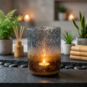 Bougeoir décoratif de Noël en verre vide, pot rond style hurricane, résistant à la chaleur, récipient en verre miroir pour la décoration intérieure - Product Image 2