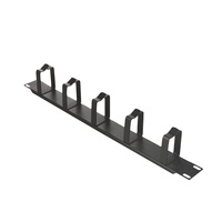 Gestionnaire de câbles métalliques horizontaux à montage en rack 19 "1u