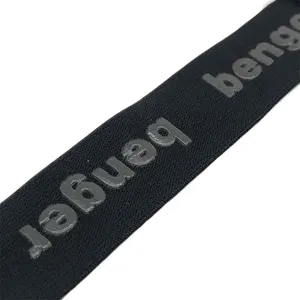 Correia de nylon de poliéster com design livre, correia de 1 polegada 25mm, logotipo personalizado, largura, tira elástica tecido