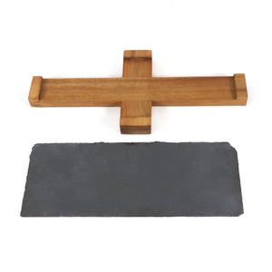 Vajilla de pizarra <span class=keywords><strong>con</strong></span> temática para restaurante, plato de <span class=keywords><strong>sushi</strong></span>/sashimi/queso para barbacoa y <span class=keywords><strong>Buffet</strong></span> - Product Image 2